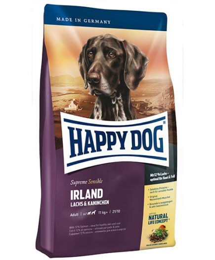 102858 happy dog supreme irland lazac nyúl 4kg hellodog kutyatapok.eu