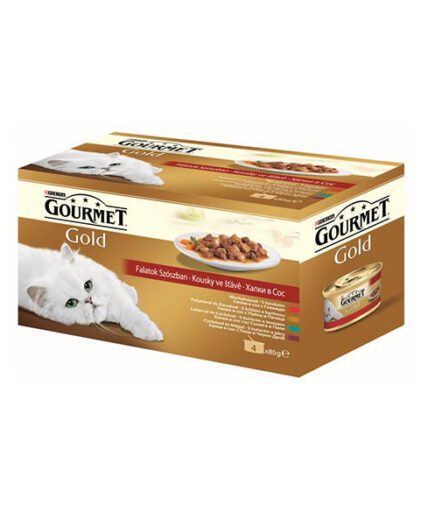 Gourmet Gold Multipack - Falatok Szószban 12x(4x85g)
