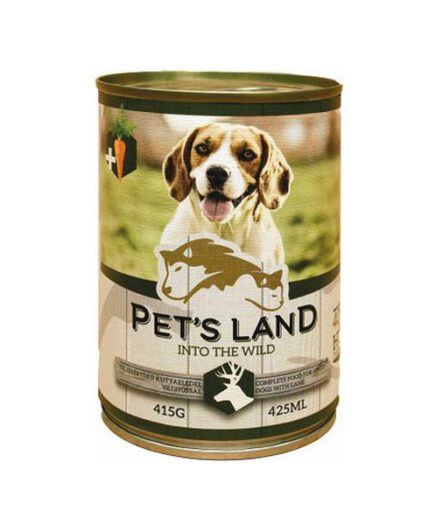 Pet s Land Dog kutyakonzerv vadashús répával 24x415g