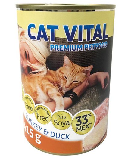 Cat Vital macska konzerv kacsa,pulyka 24x415g