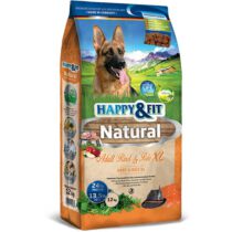 Happy&Fit Natural Adult Rind&Reis XL kutyatáp 12kg