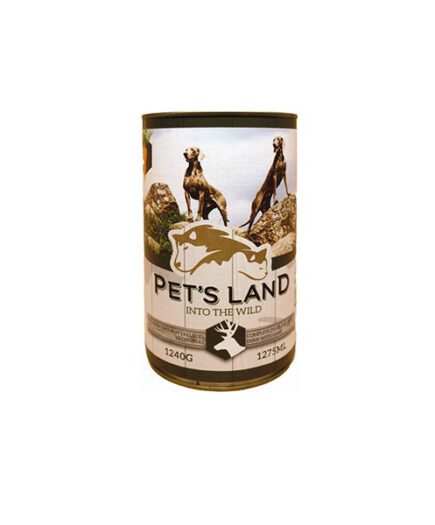 Pet s Land Dog kutyakonzerv vadashús répával 12x1240g