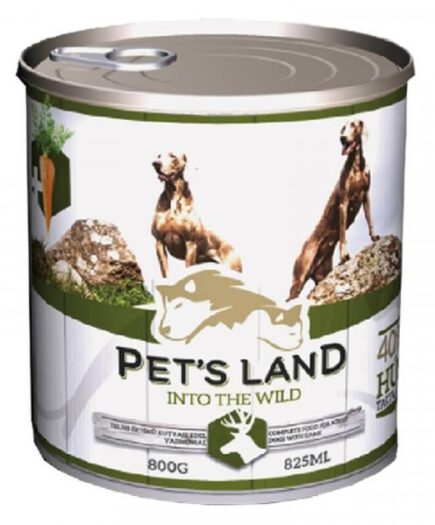 Pet s Land Dog kutyakonzerv vadas hús répával 12x800 g