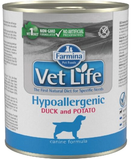 Vet Life Natural Diet Dog Konzerv hypoallergenic 24x300g